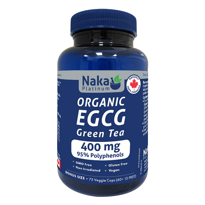 Organic EGCG Green Tea 400mg 75 Caps Naka Platinum