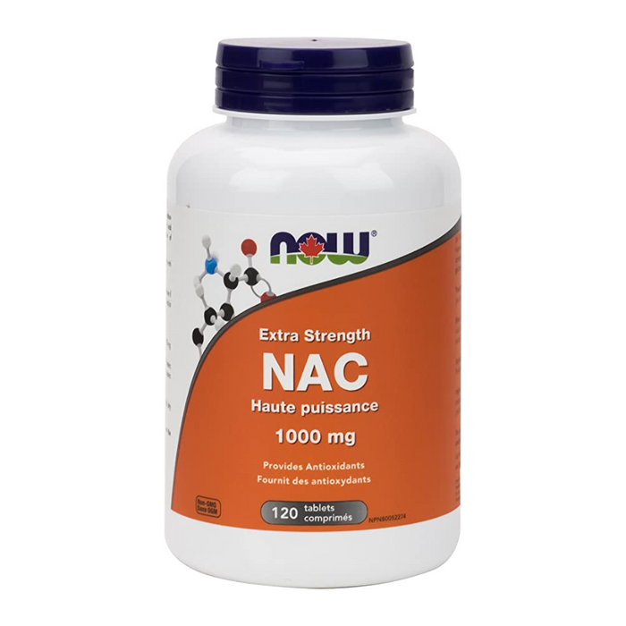 Extra Strength NAC 1000mg 120 Tabs Now Foods