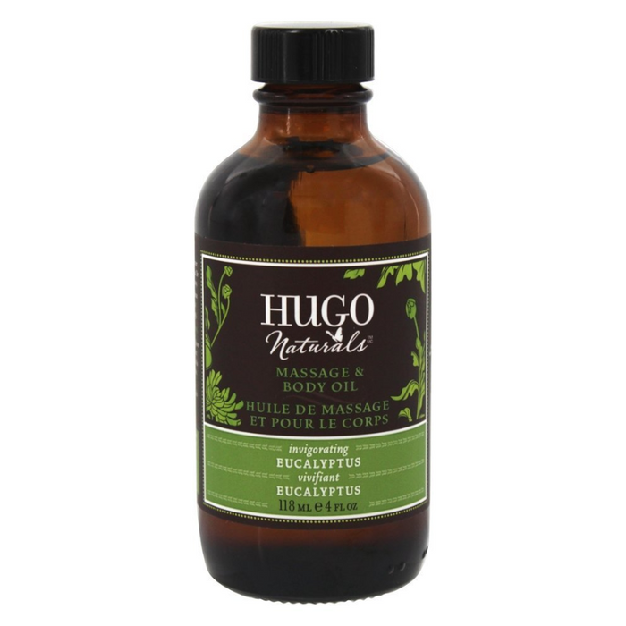 Invigorating Eucalyptus Massage & Body Oil 118ml Hugo Naturals