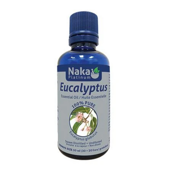 Eucalyptus 100% Pure + Natural Essential Oil 50ml Naka