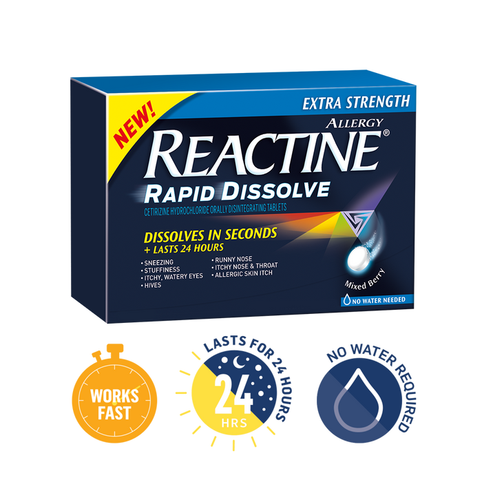 Reactine Extra Strength Allergy Relief Rapid Dissolve 24 Tablets