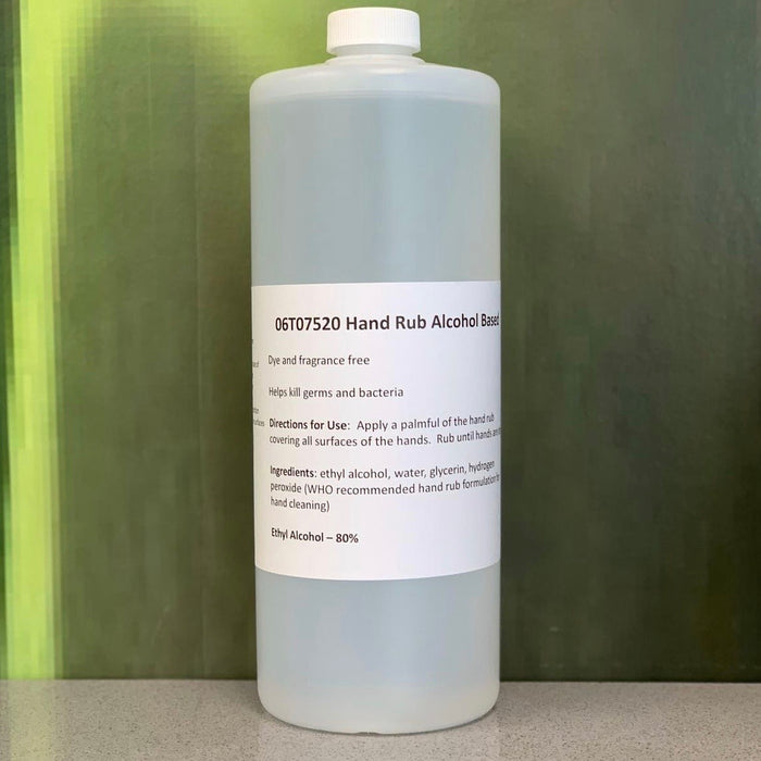 Hand Sanitizer 80% Ethyl Alcohol 1L Bottle