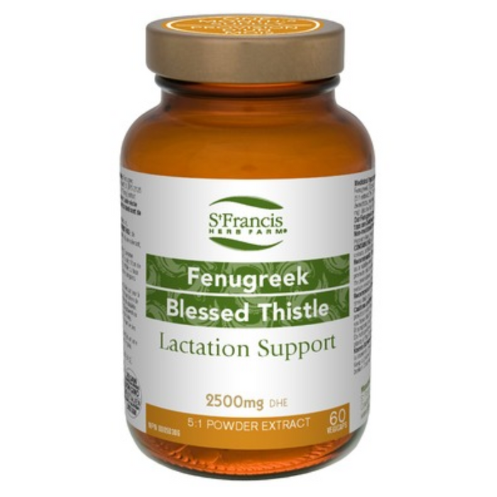 Fenugreek with Blessed Thistle Lactation Support 60 Capsules St. Francis