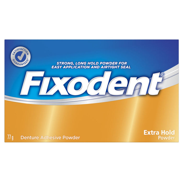 Fixodent Extra Hold Powder Dental Adhesive Powder 77g