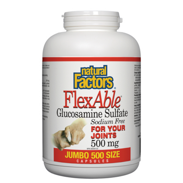 FlexAble Glucosamine Sulfate 500mg Natural Factors