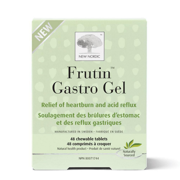 Frutin Gastro Gel Heartburn Relief 48 Chewable Tablets New Nordic