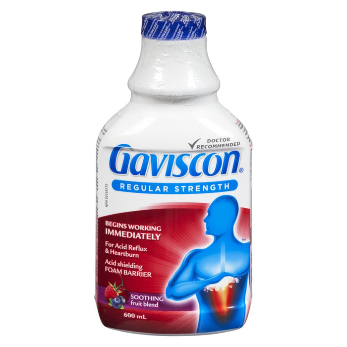 Gaviscon Regular Strength 600ml Liquid Fruit Blend Flavour