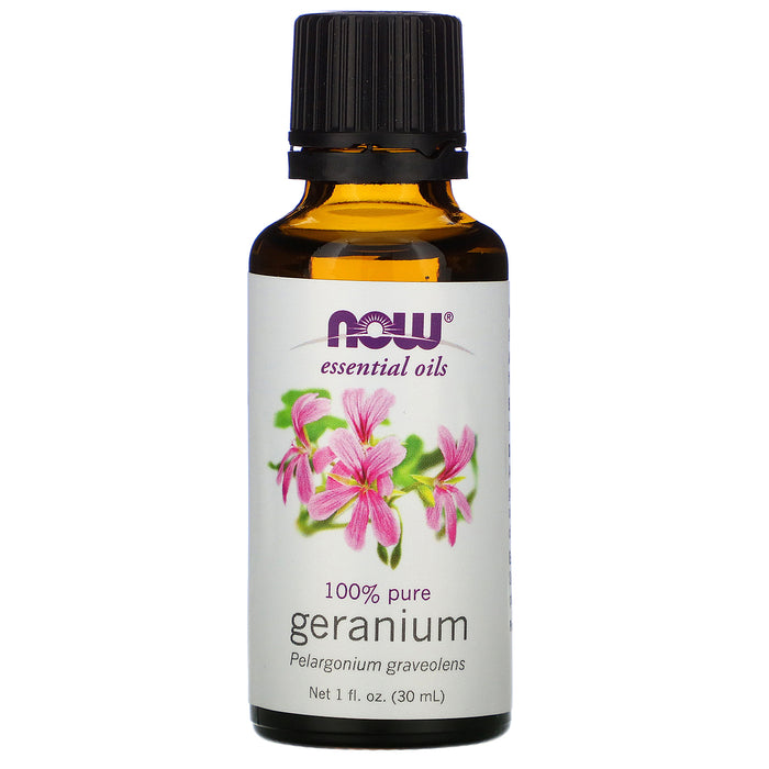 Geranium 100% Pure Essential Oil 30ml Now Foods