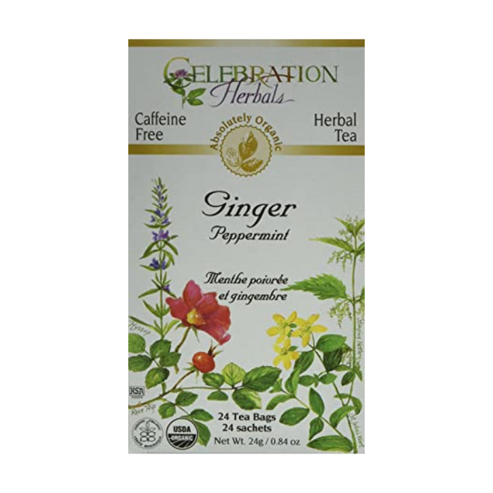 Ginger Peppermint Herbal Tea 24 Tea Bags Celebration Herbals