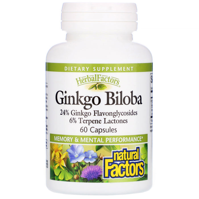 Ginkgo Biloba 60mg 120 Capsules Natural Factors