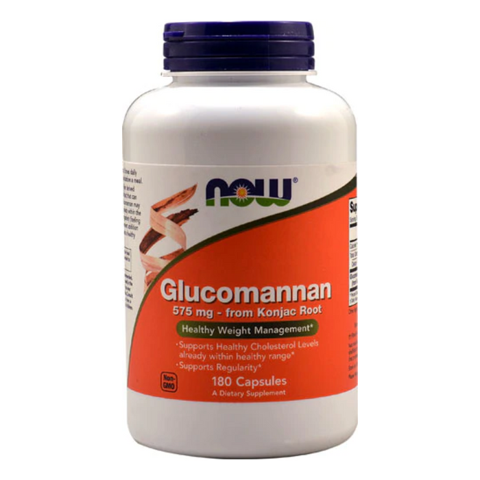 Glucomannan 575mg 180 Capsules Now Foods