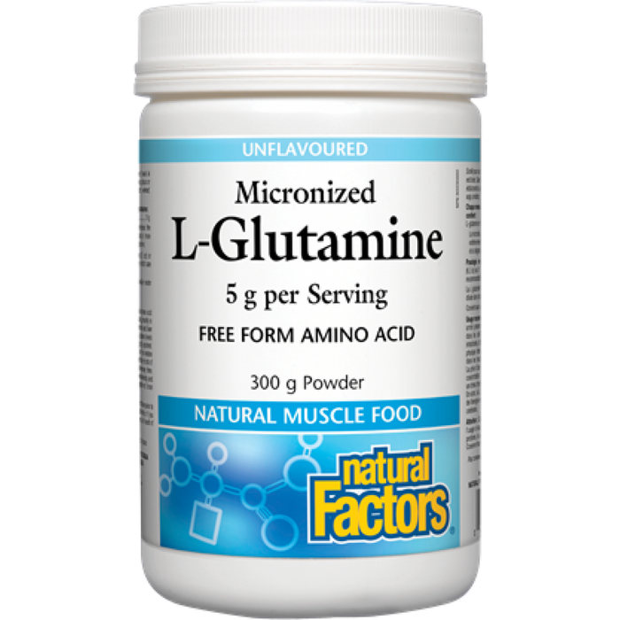 Micronized L-Glutamine Powder 300g Natural Factors