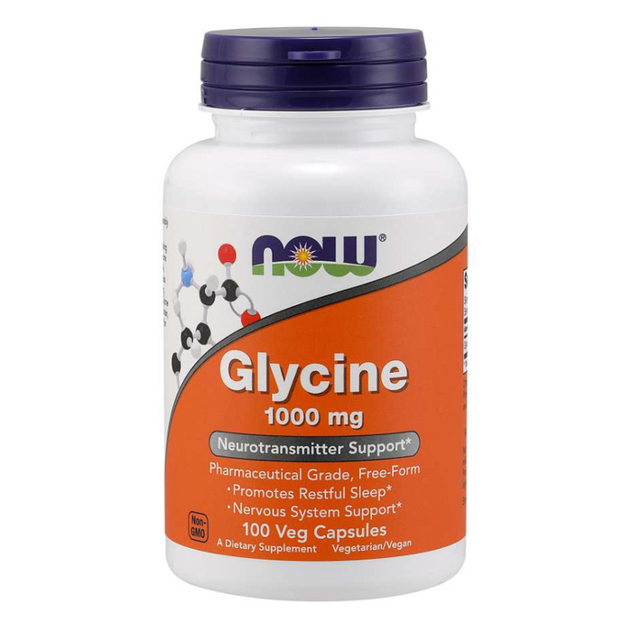 Glycine 1000mg 100 Caps Now Foods