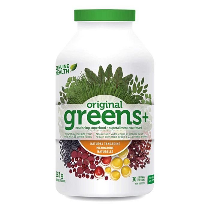 Original Greens+ Superfood 283g Tangerine Flavour Genuine Health