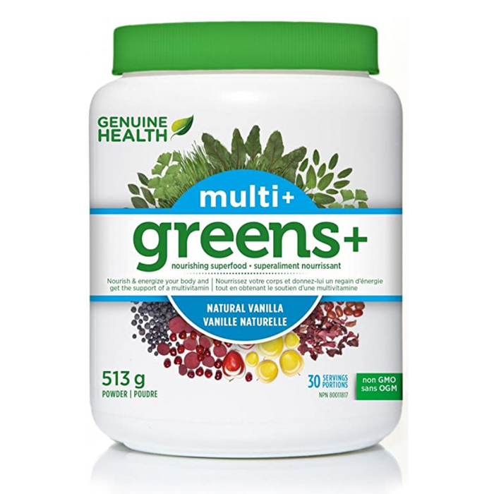 Multi+ Greens+ Superfood 521g Natural Vanilla Flavour Genuine Health