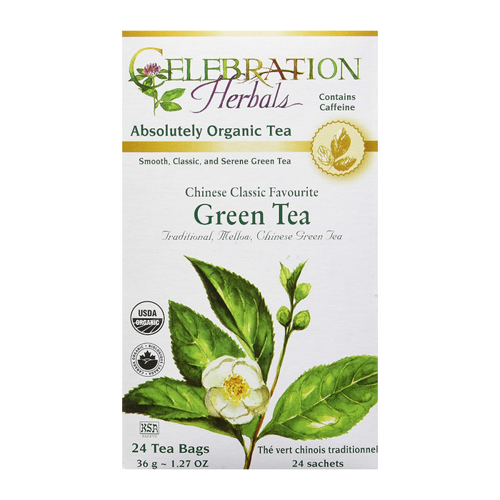 Green Tea Organic Herbal Tea 24 Tea Bags Celebration Herbals