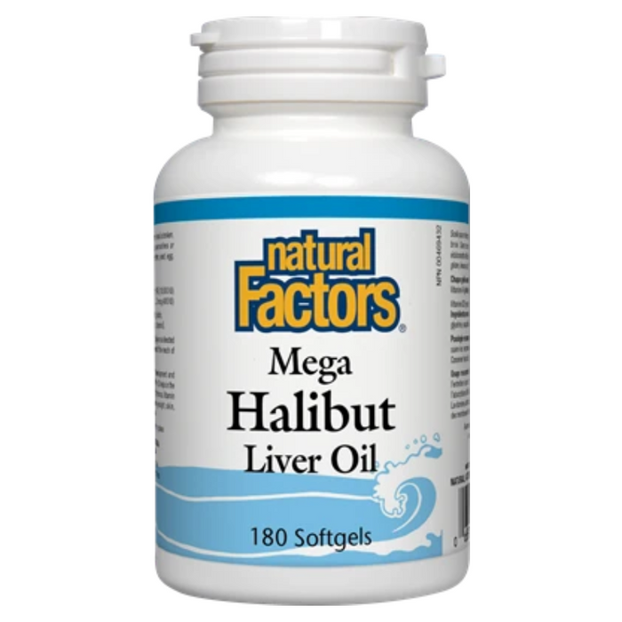 Mega Halibut Liver Oil 180 Softgels Natural Factors