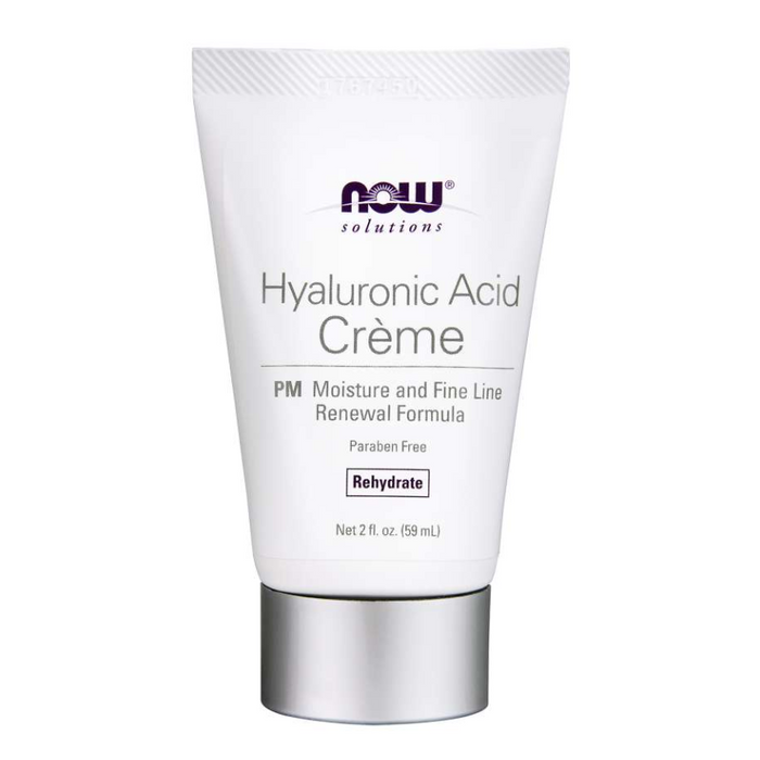 Hyaluronic Acid Creme PM Moisture Renewal Formula 59ml Now Foods