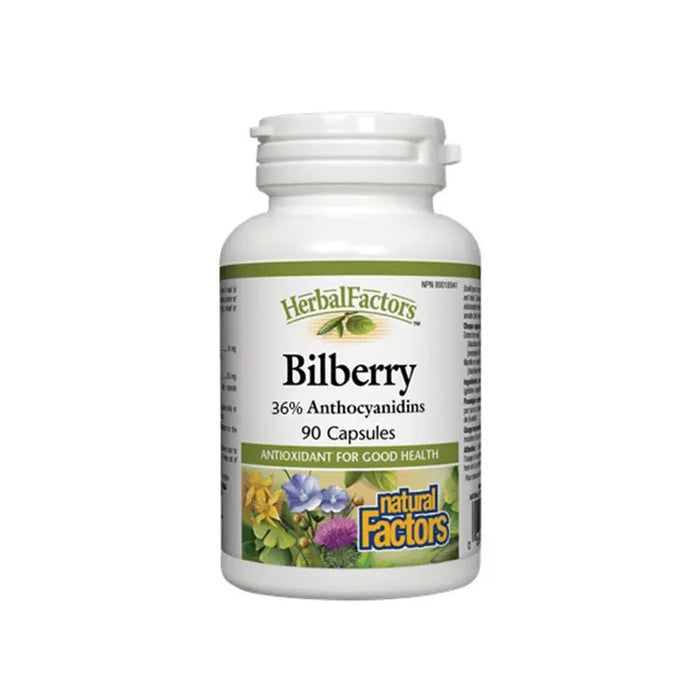 Natural Factors Bilberry 90 Caps