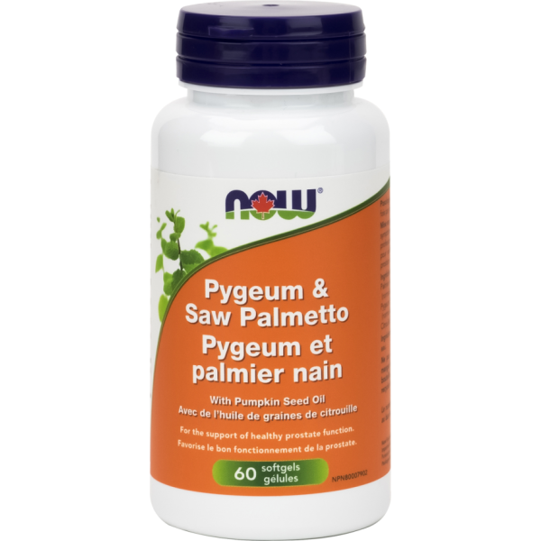 Now Pygeum & Saw Palmetto with Pumpkin Seed Oil 60 Softgels