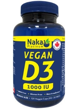 Naka Platinum Vegan D3 1000IU