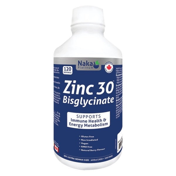 Naka Platinum Zinc 30 Bisglycinate 600ml