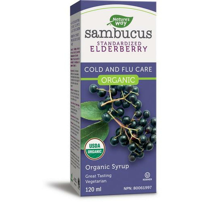 Nature’s Way Elderberry Cold and Flu Care Organic Syrup 240ml