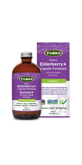 Flora Elderberry+ Liquid Formula Cold & Flu