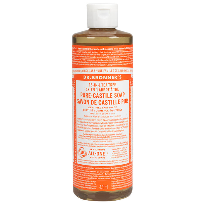 Dr. Bronner’s 18-in-1 Tea Tree Pure Castile Soap