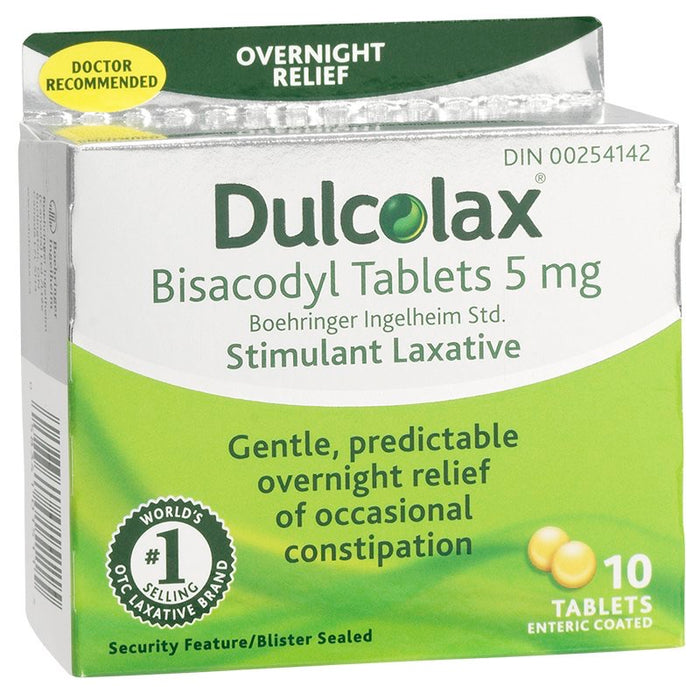 Dulcolax® (bisacodyl 5mg) - 10 tablets