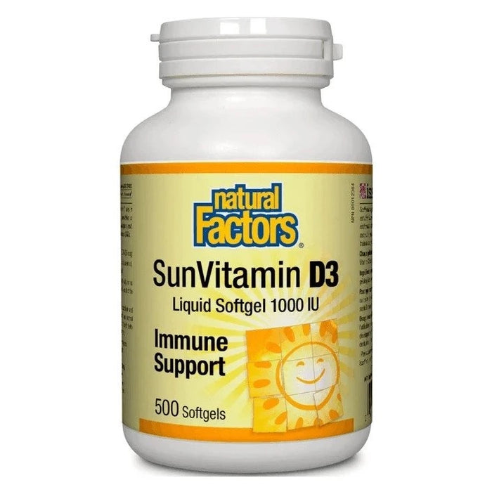 Natural Factors Sun Vitamin D3 Immune Support 1000IU