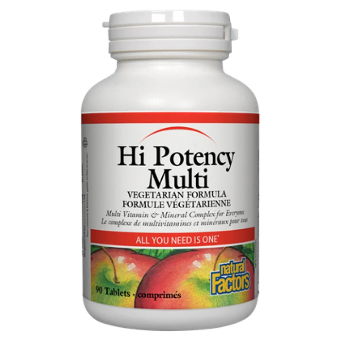 Natural Factors Hi Potency Multi Vitamin & Mineral 180 Tablets