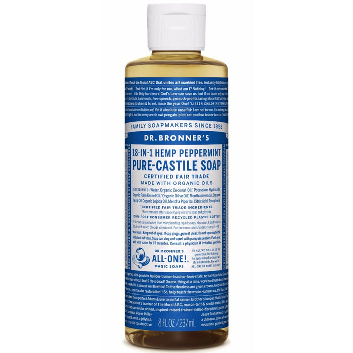 Dr. Bronner’s 18-in-1 Peppermint Pure Castile Soap