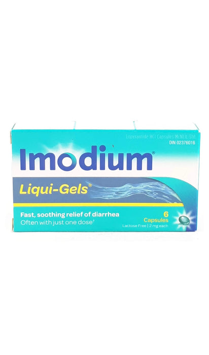 Imodium Liqui-Gels 6 Capsules