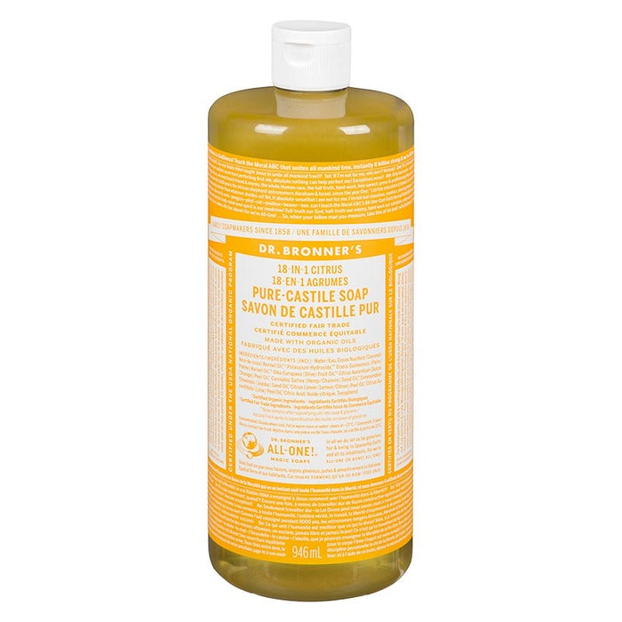 Dr. Bronner’s 18-in-1 Citrus Pure Castile Soap