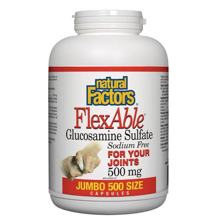 Natural Factors FlexAble Glucosamine Sulfate 500 mg