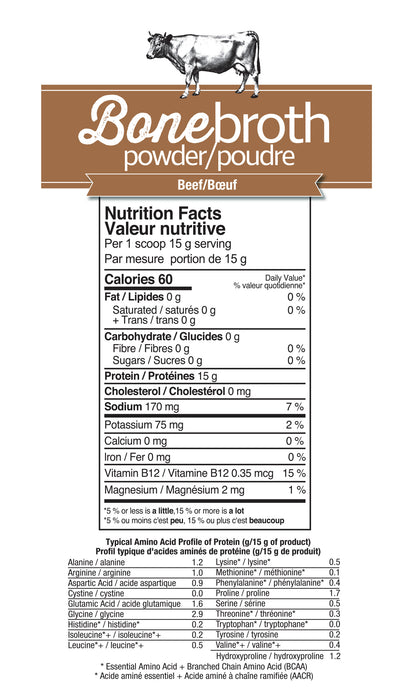Prairie Naturals Organic Chicken Bone Broth Powder 300g