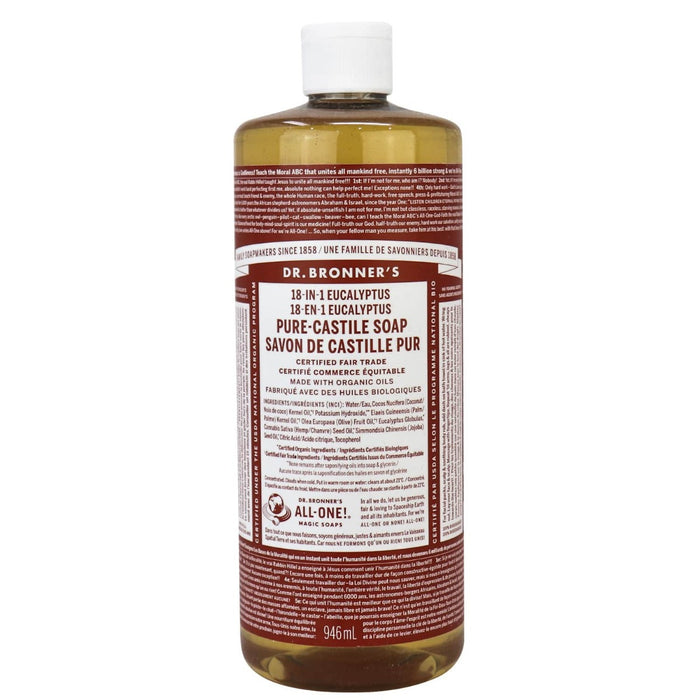 Dr. Bronner’s 18-in-1 Eucalyptus Pure Castile Soap
