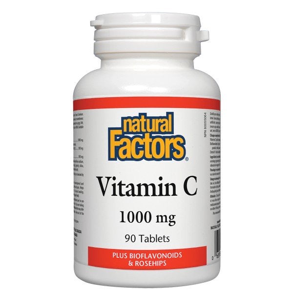 Natural Factors Vitamin C 1000mg Plus Bioflavonoids & Rosehips
