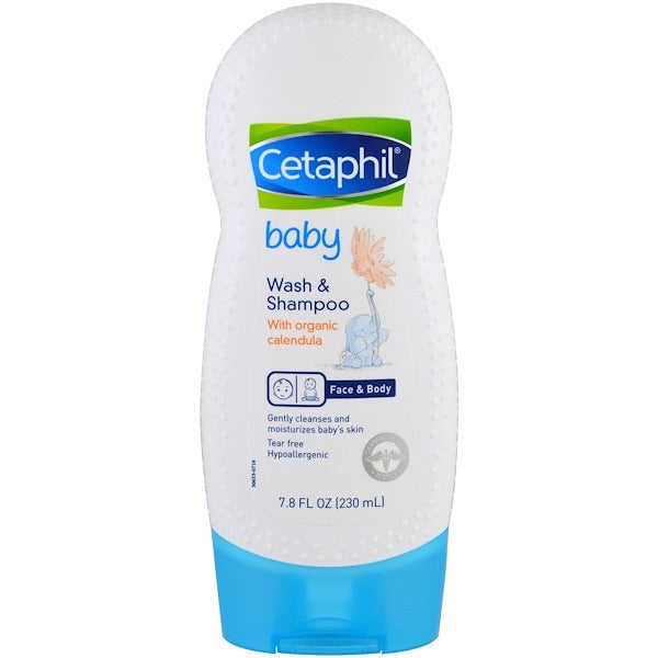 Cetaphil, Baby, Wash &  Shampoo with Organic Calendula, 7.8 fl oz (230 ml)