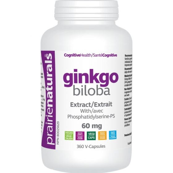 Prairie Naturals Ginkgo Biloba 60mg