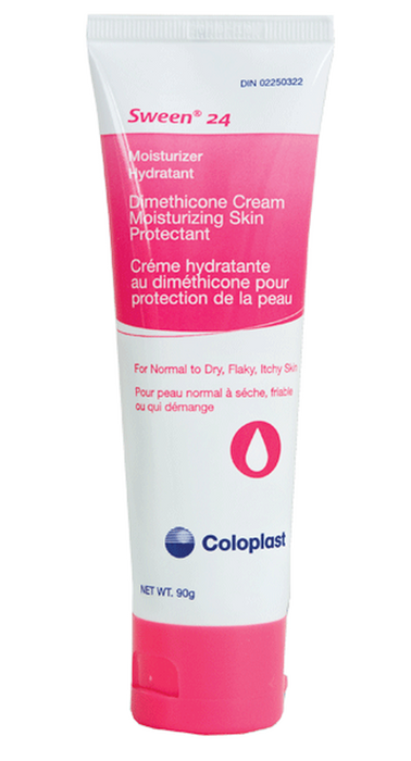 Coloplast Sween 24 Moisturizer - Dimethicone Cream Moisturizing Skin Protectant 90g