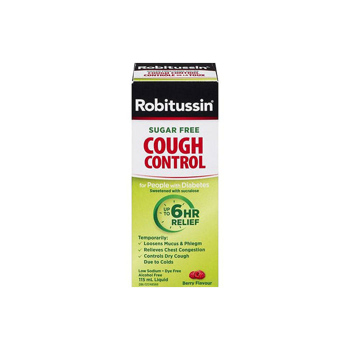 Robitussin Sugar Free Cough Control Berry Flavour 115ml