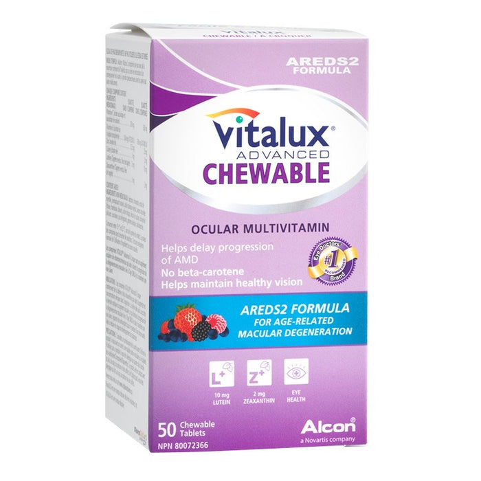 Vitalux Advanced Chewable Ocular Multivitamin 50 Tablets