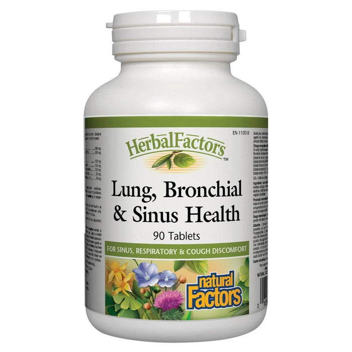 Natural Factors Lung, Bronchial & Sinus Health 90 Tablets