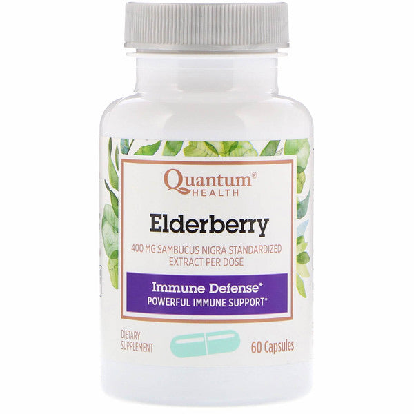 Elderberry Immune Defence 400mg 60 Capsules Quantum Health
