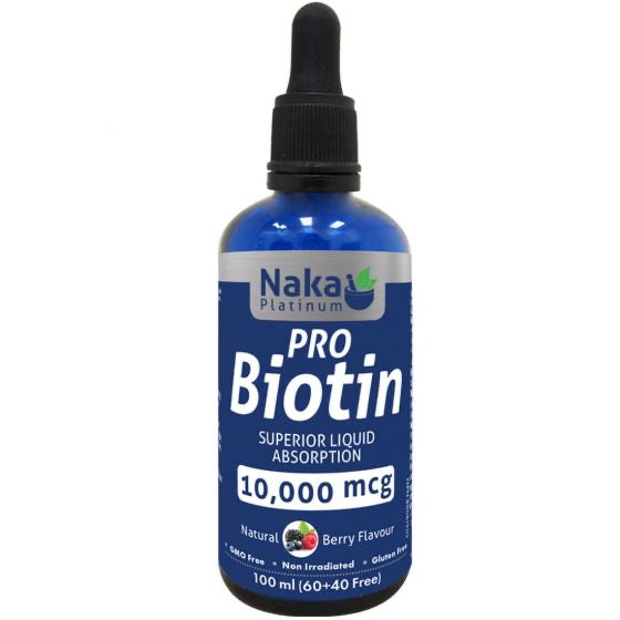 Naka Pro Biotin 10,000mcg Natural Berry Flavour