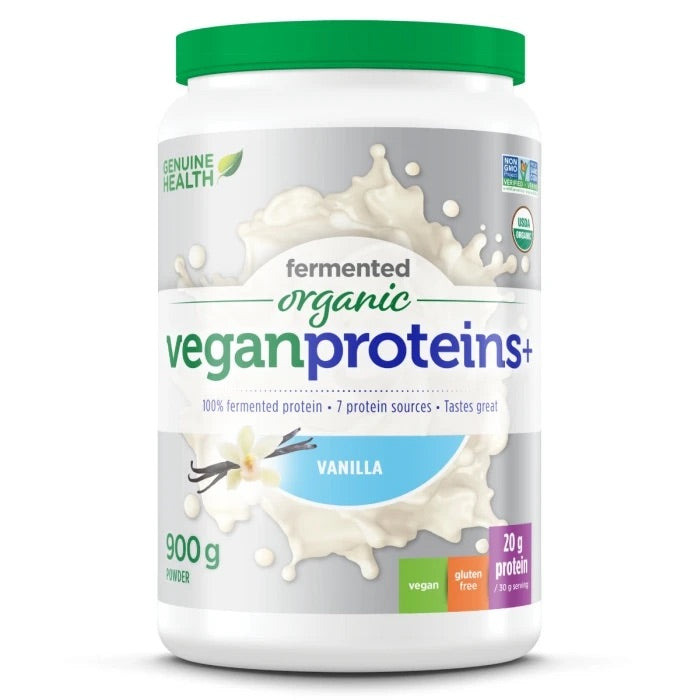 Organic Fermented Vegan Proteins+ Unflavoured 600g Genuine Health