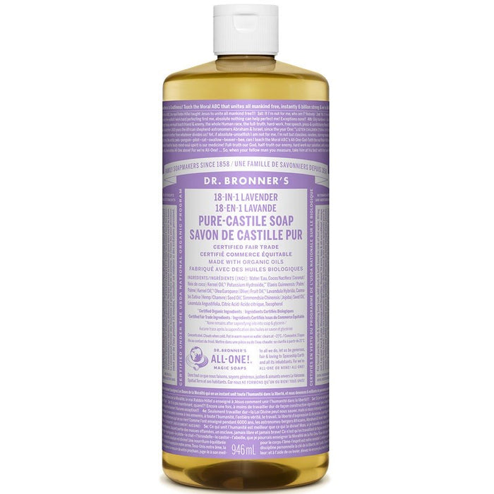 Dr. Bronner’s 18-in-1 Lavender Pure Castile Soap