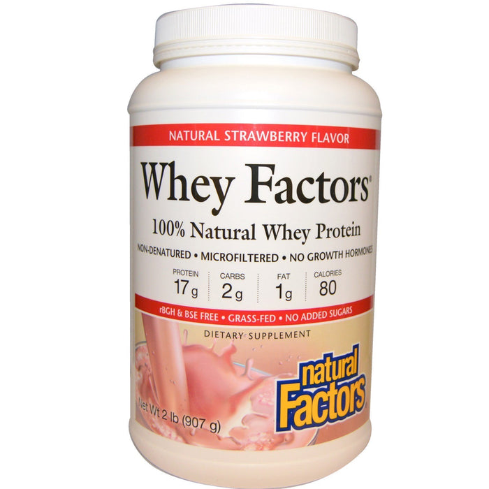 Whey Factors Grass Fed Protein 1kg Natural Factors